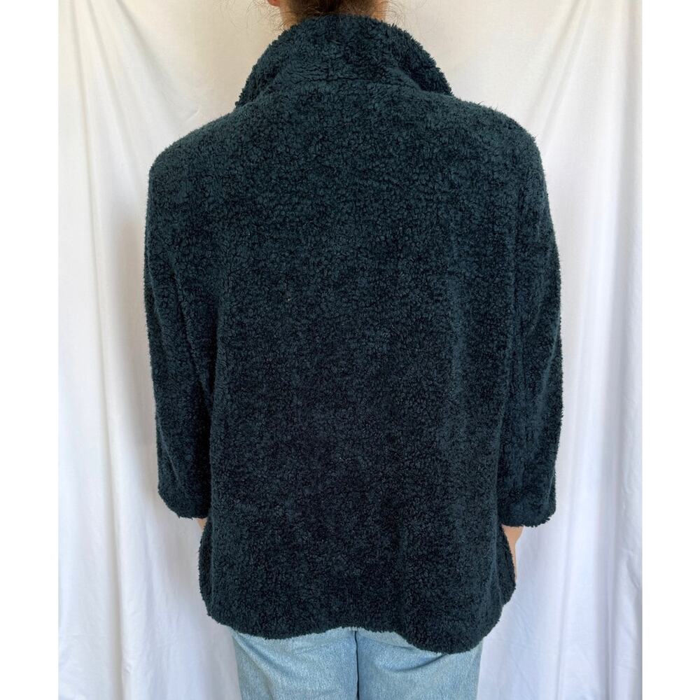 Pendleton Navy Blue Sherpa Teddy Jacket Coat, XL, Cozy, Plaid Lining - Picture 2 of 7